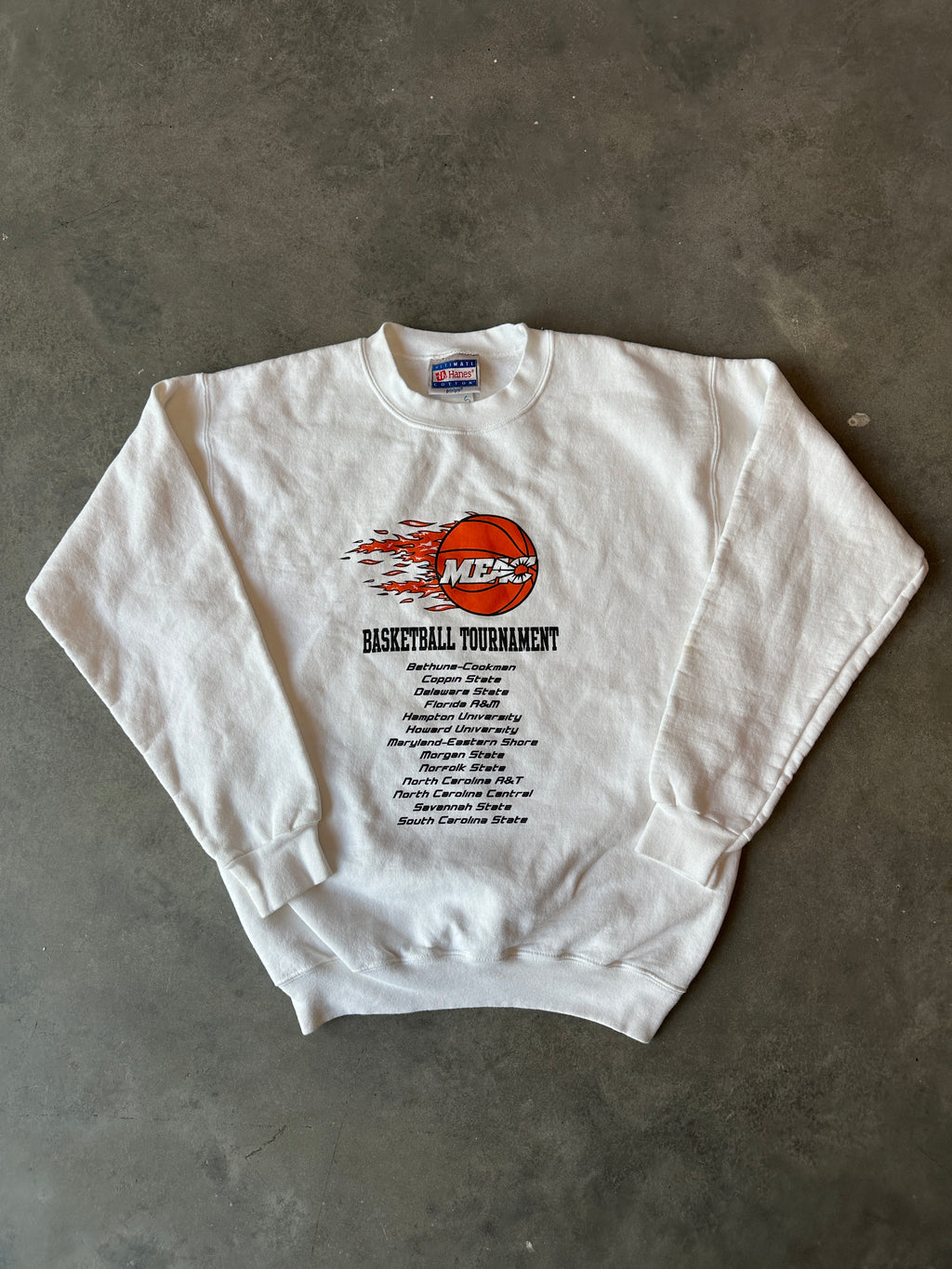 90's MEAC Conference HBCU Basketball Tournament Vintage Crewneck Sweatshirt (Small)