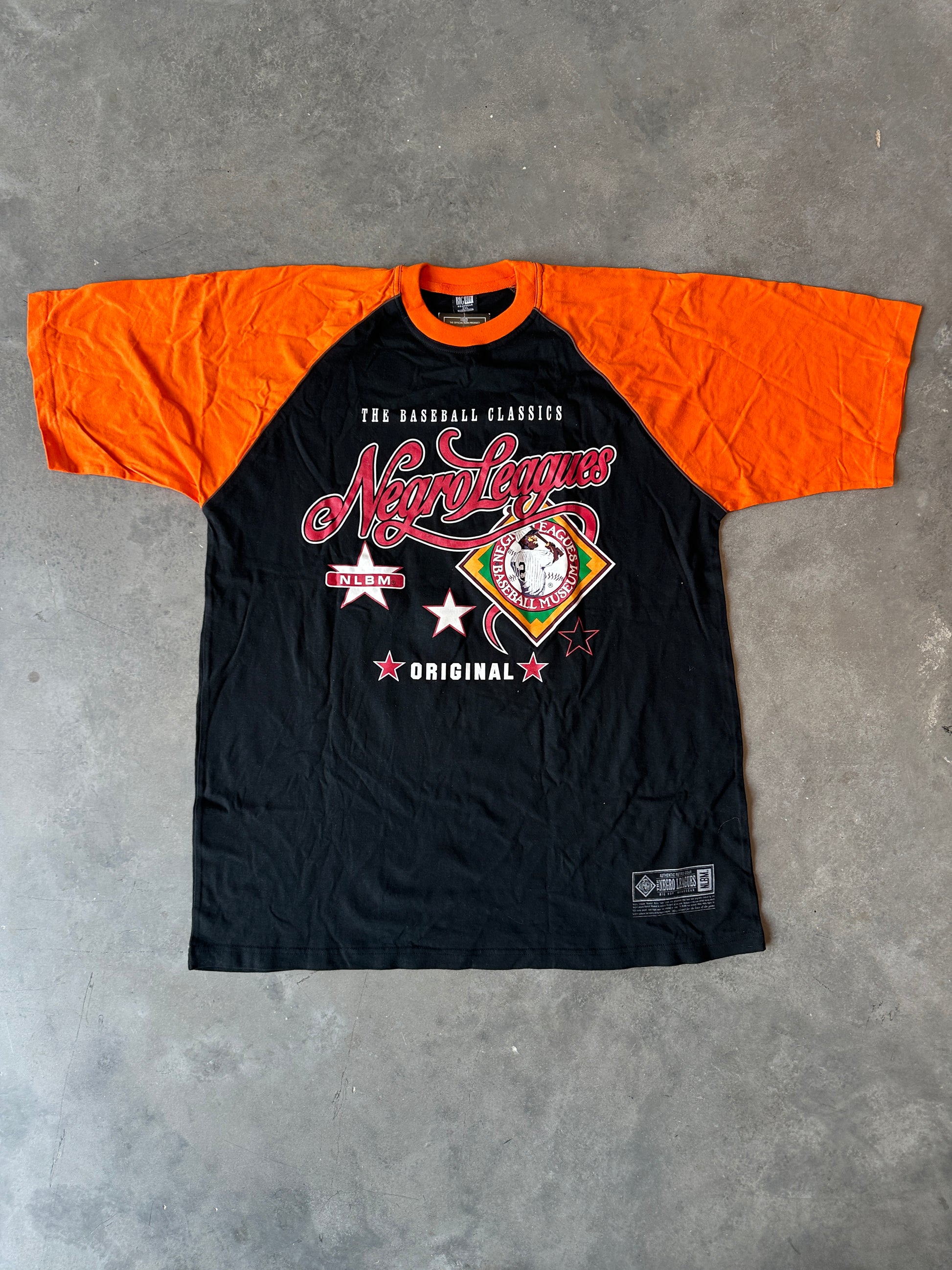 00's Negro League Baseball Museum NLBM  Raglan Sleeve Vintage Tee (XXL)