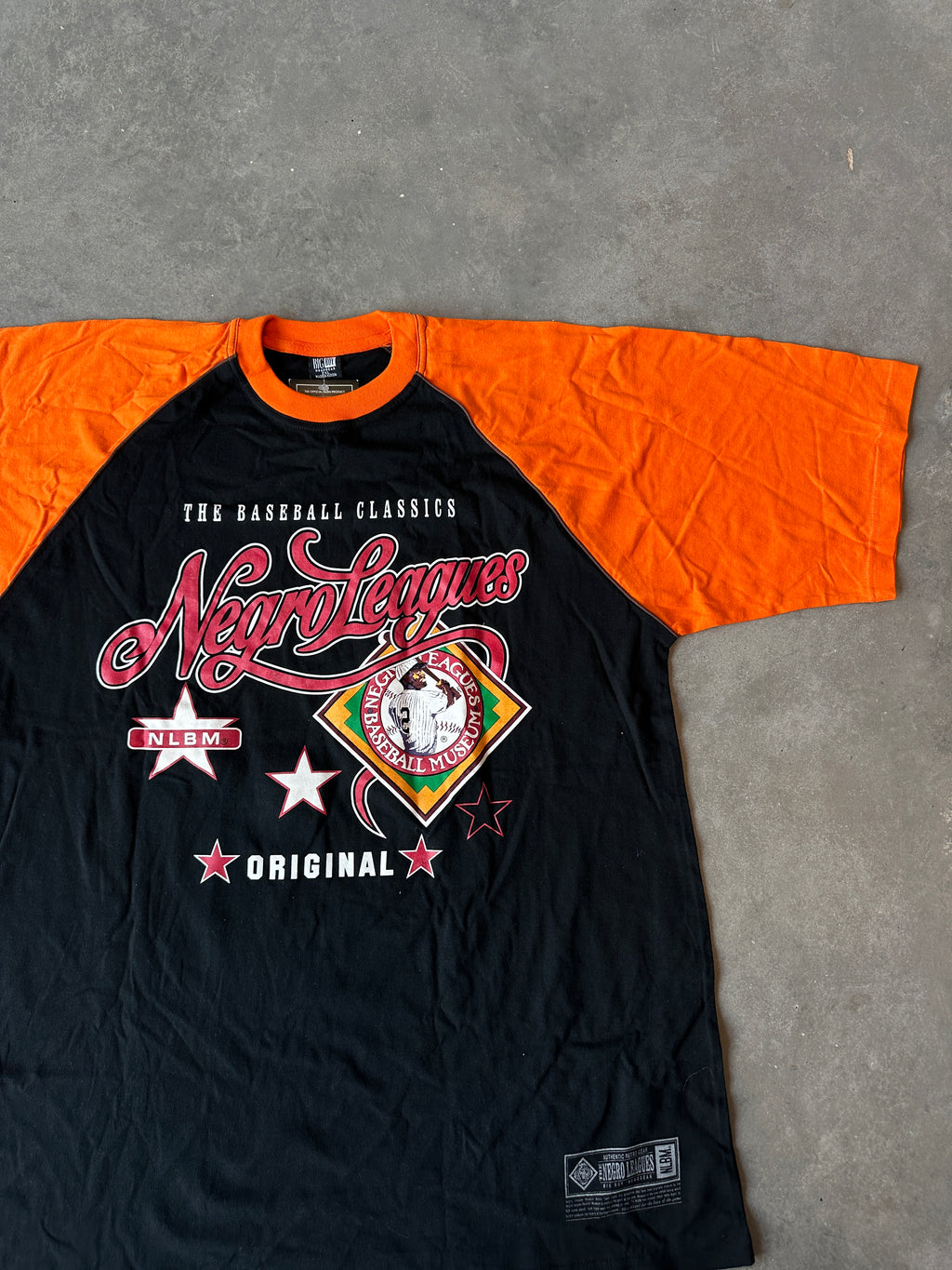 00's Negro League Baseball Museum NLBM  Raglan Sleeve Vintage Tee (XXL)