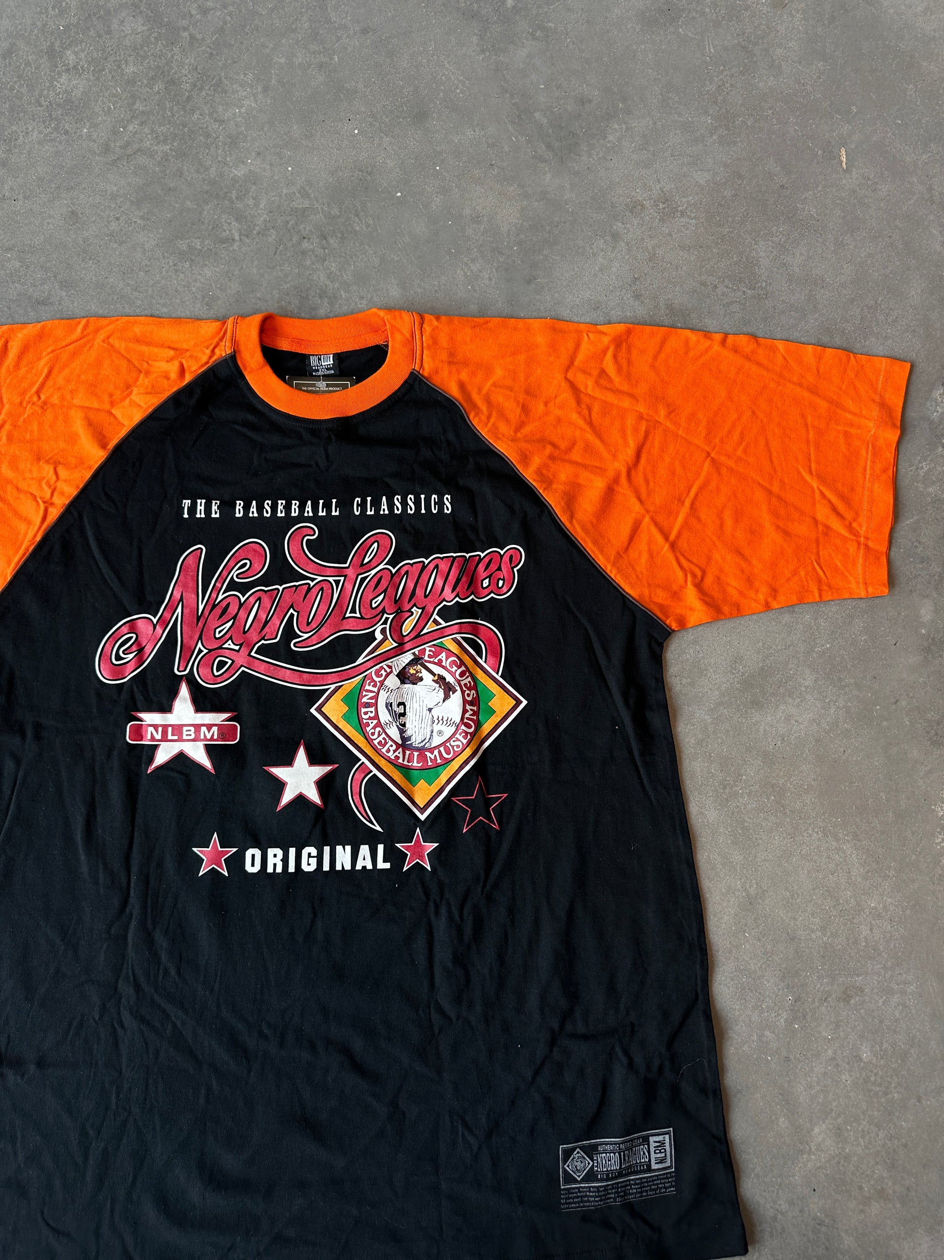 00's Negro League Baseball Museum NLBM  Raglan Sleeve Vintage Tee (XXL)