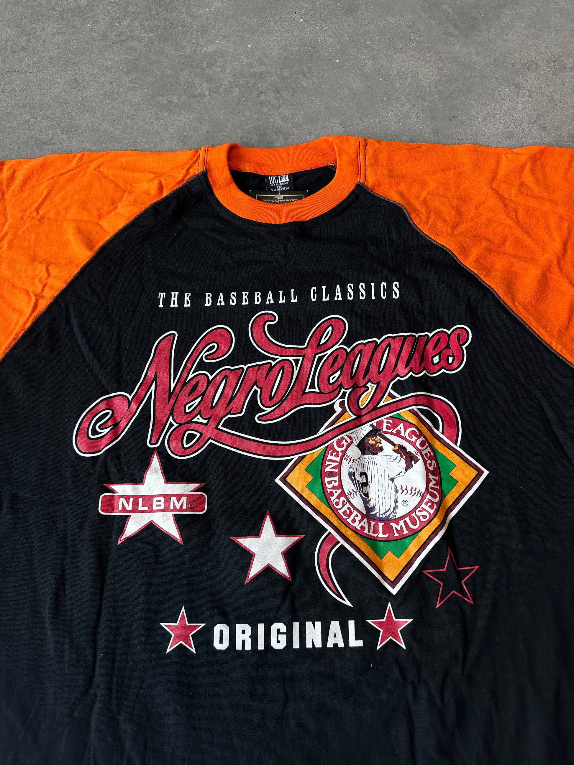 00's Negro League Baseball Museum NLBM  Raglan Sleeve Vintage Tee (XXL)