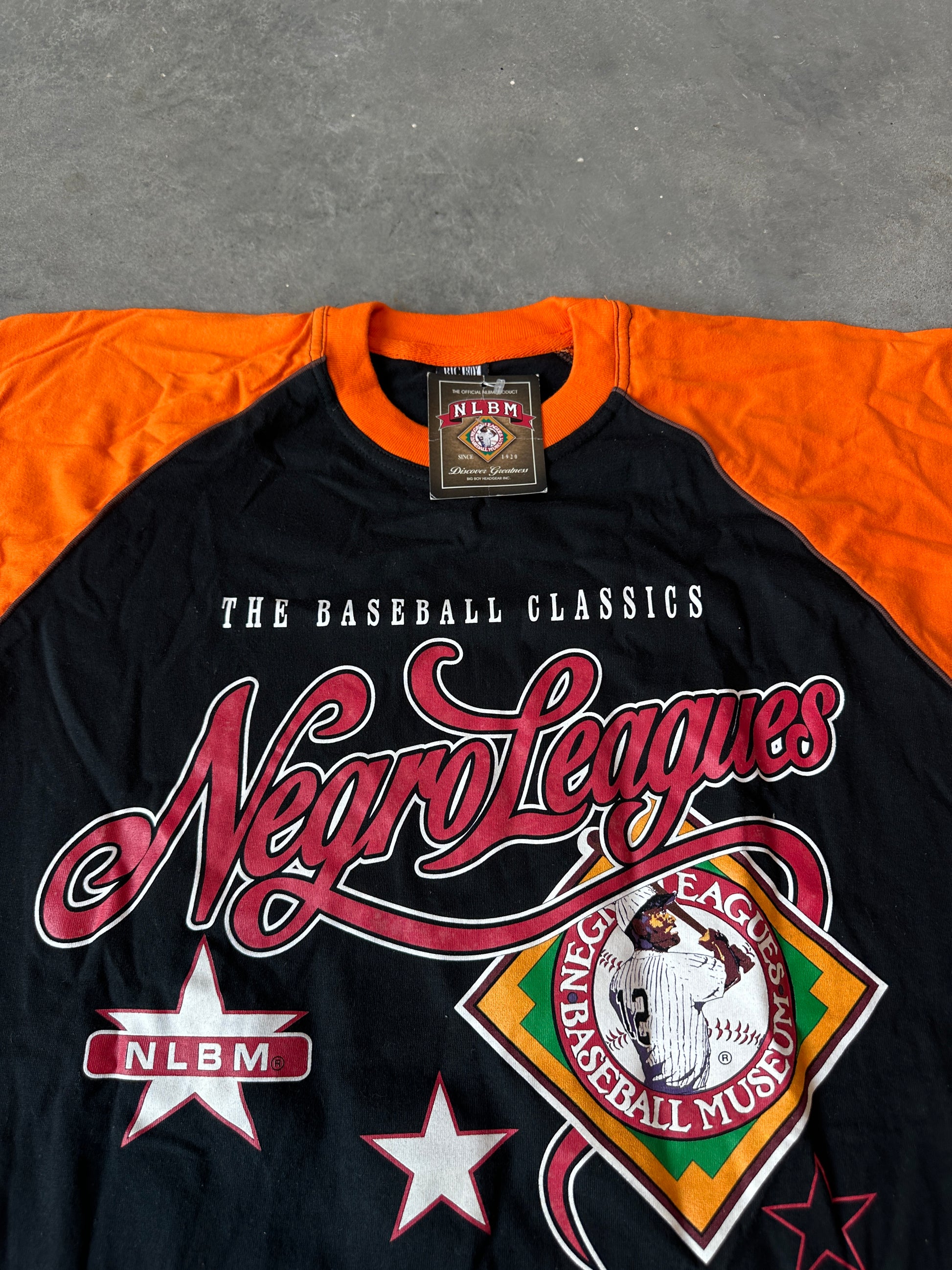 00's Negro League Baseball Museum NLBM  Raglan Sleeve Vintage Tee (XXL)