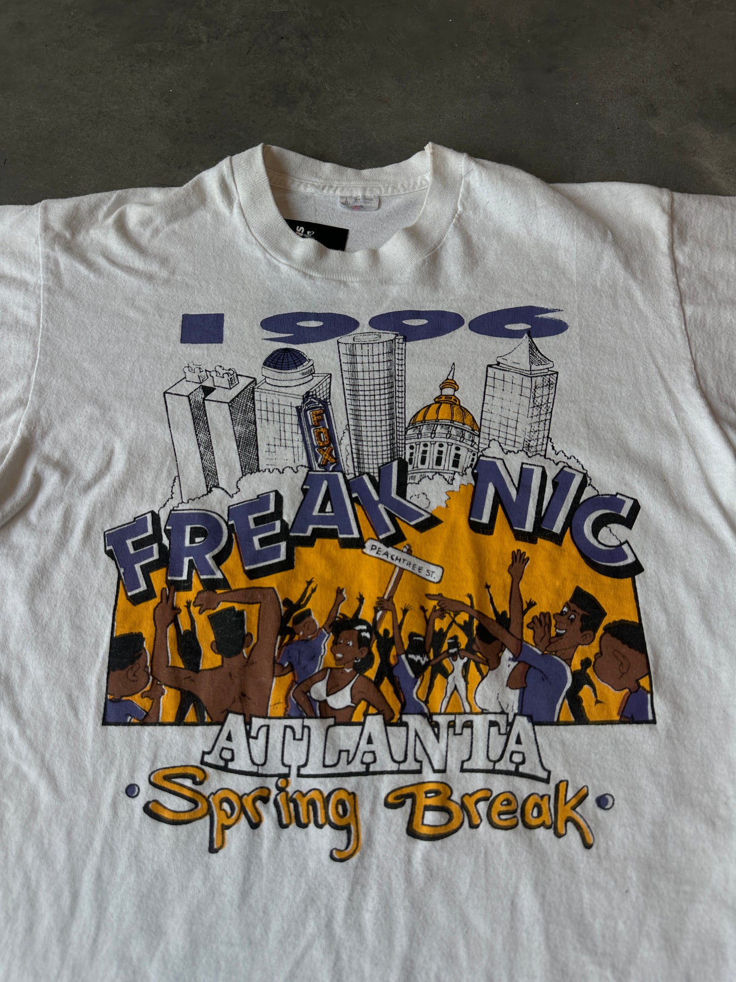 1996 Freaknic Atlanta Spring Break ‘The Freak In You Brings Out The Freak In Me’ Rare Vintage Cartoon Tee (Large)