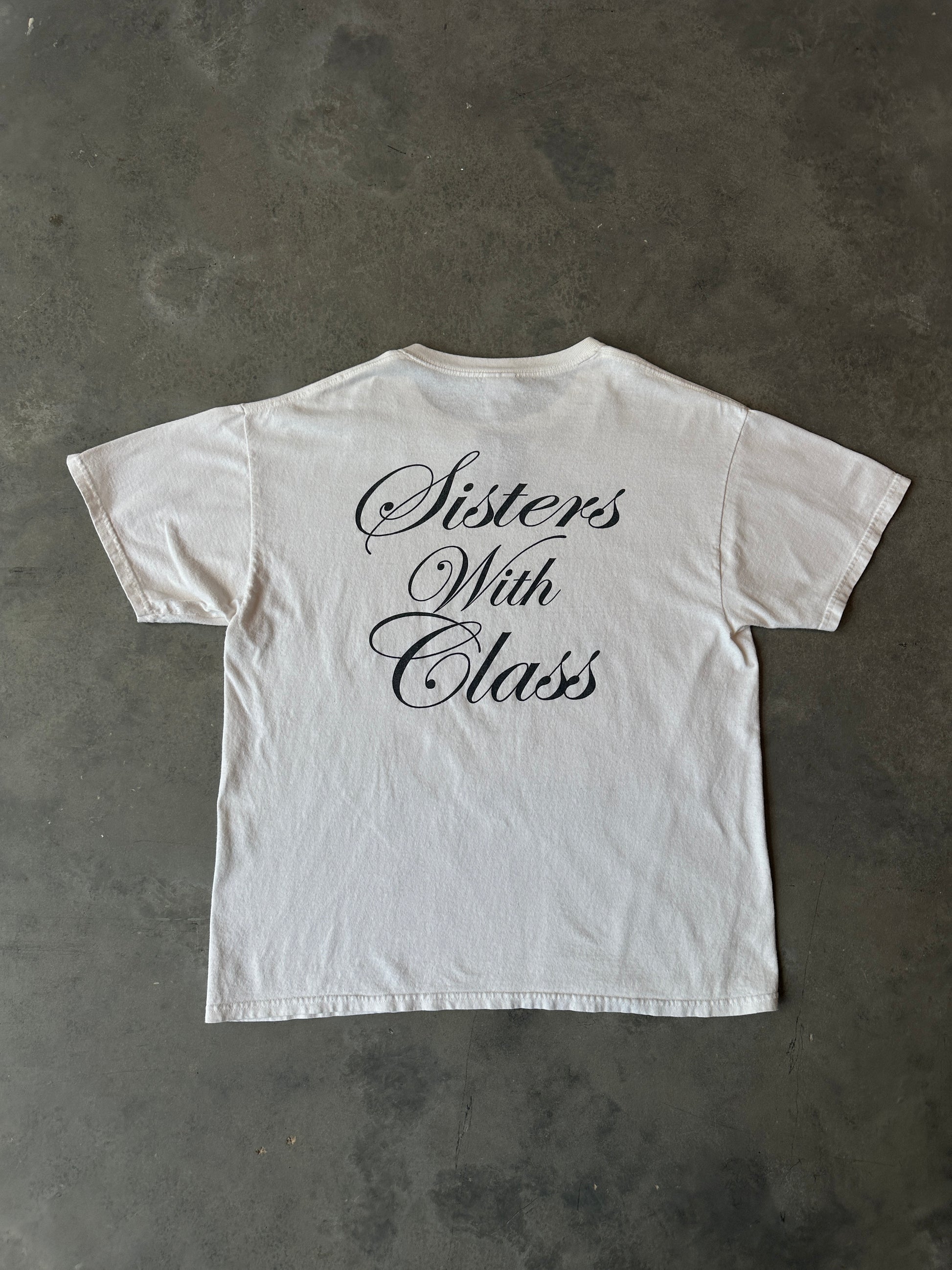 00’s Winston Salem State University WSSU Rams “Black Beautiful & Educated” Sisters with Class Vintage HBCU Tee (Large)