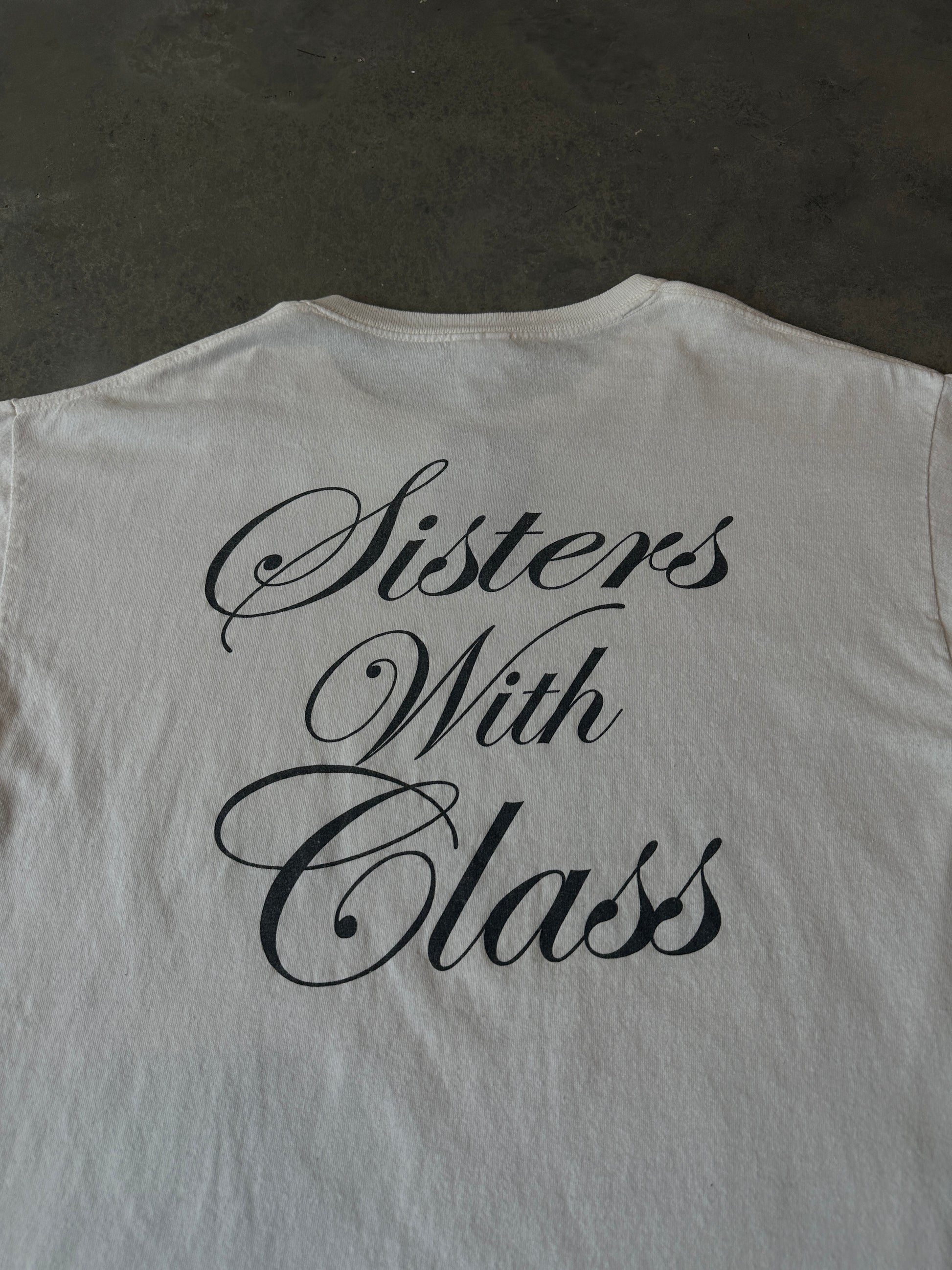 00’s Winston Salem State University WSSU Rams “Black Beautiful & Educated” Sisters with Class Vintage HBCU Tee (Large)