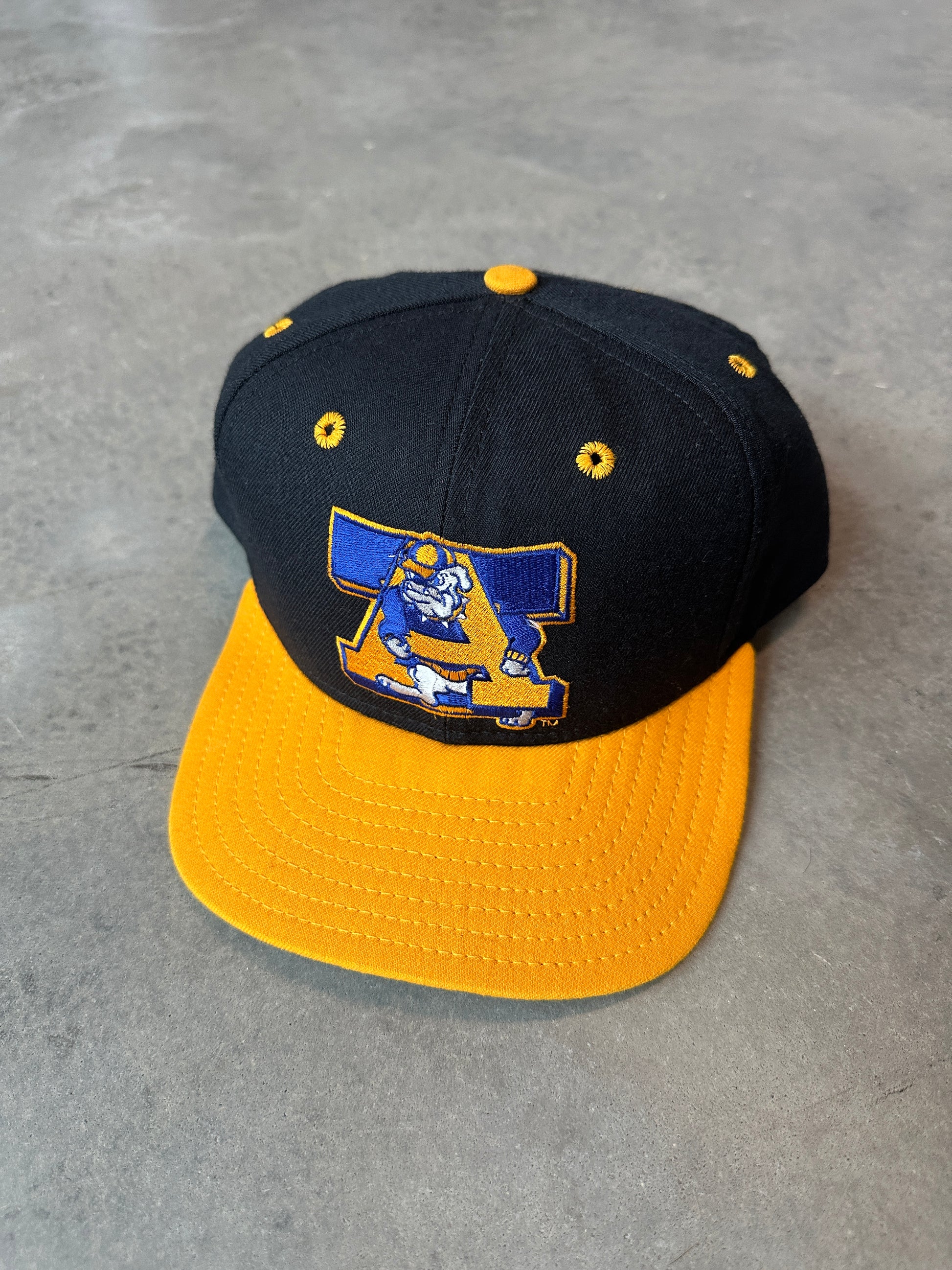 90’s North Carolina A&T State University NCAT Aggies RARE Embroidered Vintage HBCU Snapback Hat (OSFA)