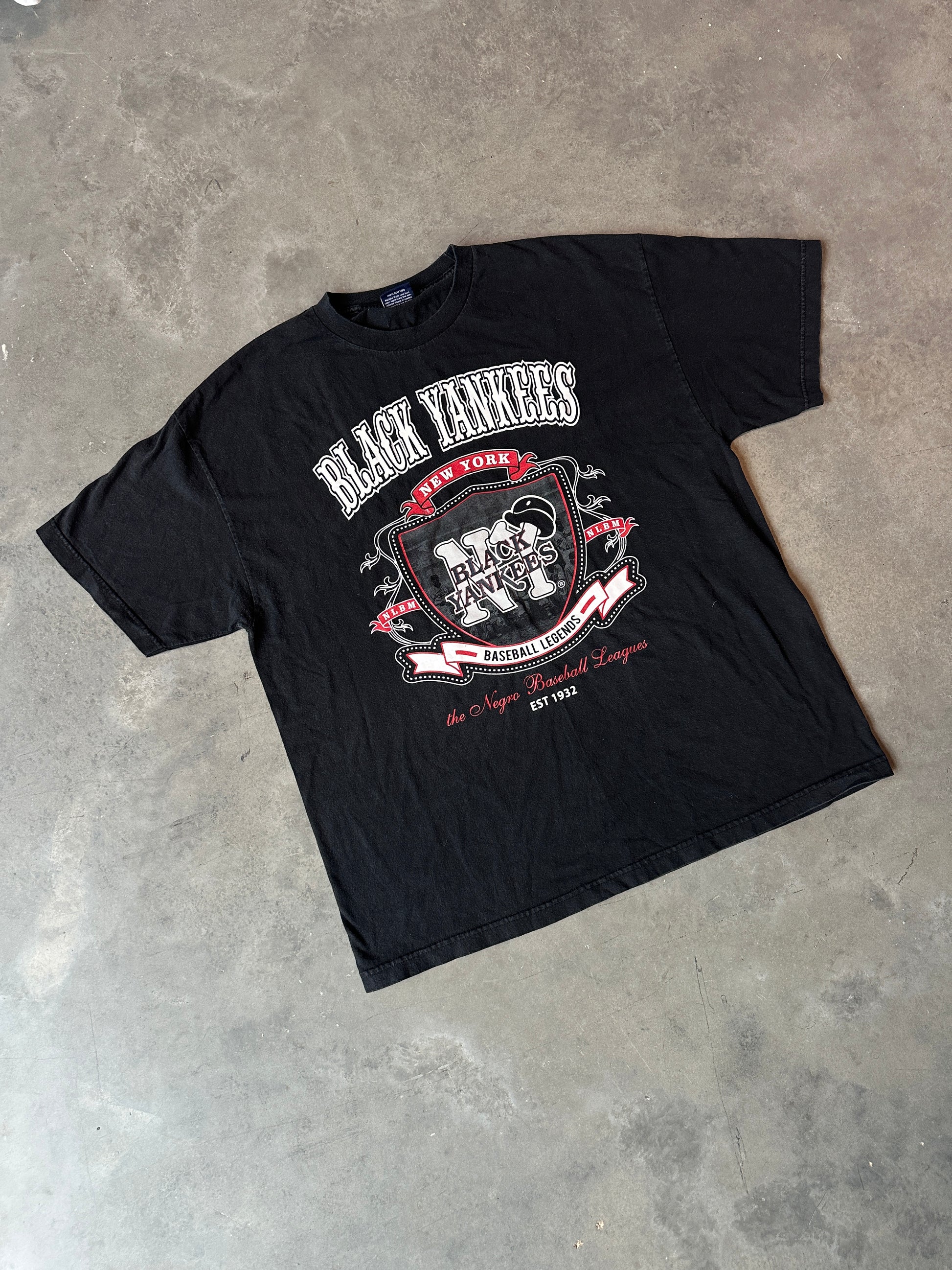 00’s New York Black Yankees Negro League Baseball Museum NLBM Vintage Tee (XXL)