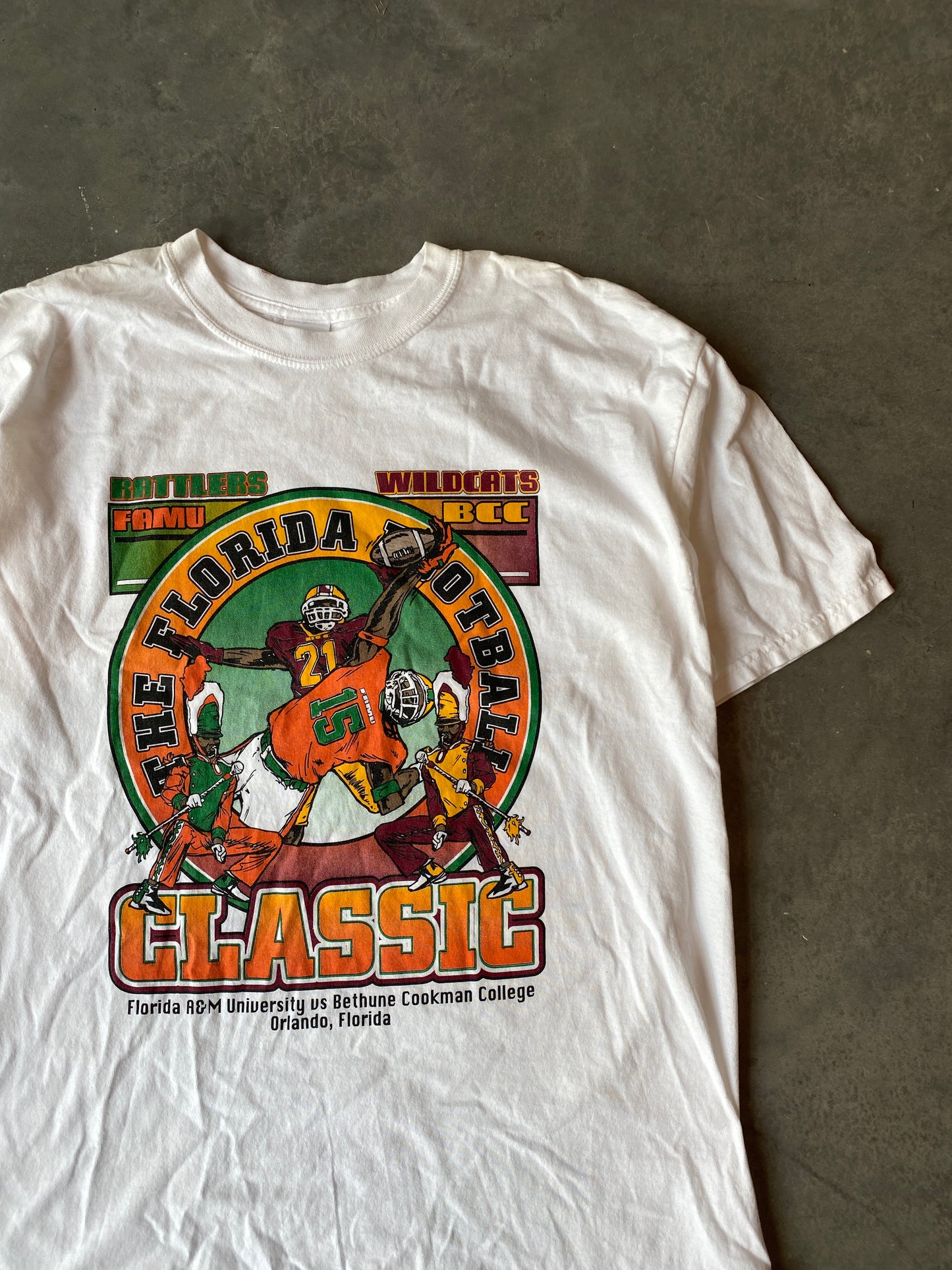 2004 Florida Classic FAMU Florida A&M vs. BCC Bethune-Cookman HBCU Football Matchup Tee (XL)