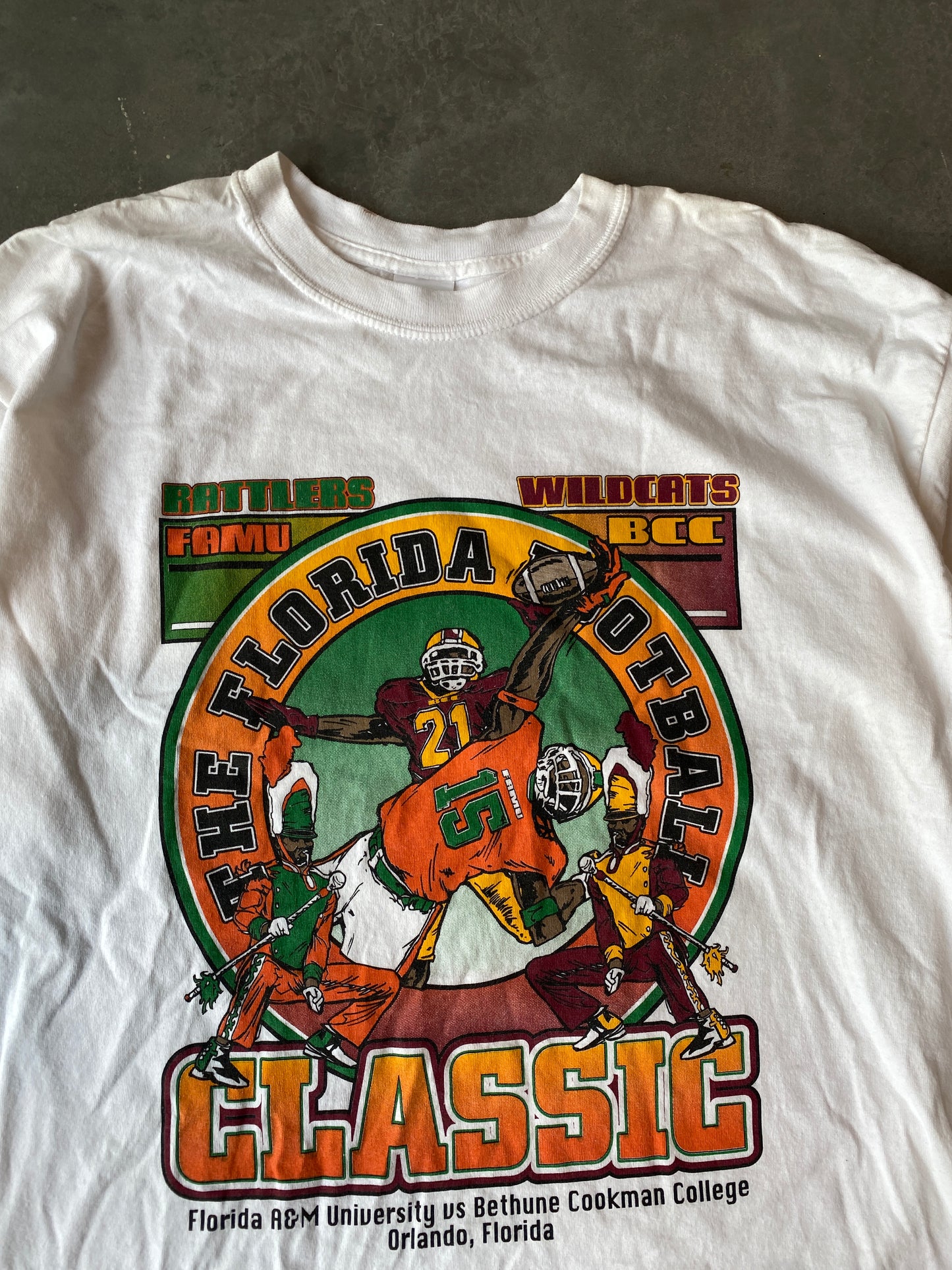 2004 Florida Classic FAMU Florida A&M vs. BCC Bethune-Cookman HBCU Football Matchup Tee (XL)