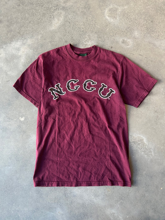 00's North Carolina Central NCCU Eagles HBCU Logo Vintage Tee (Slim Medium)