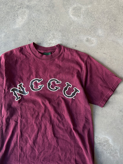 00's North Carolina Central NCCU Eagles HBCU Logo Vintage Tee (Slim Medium)