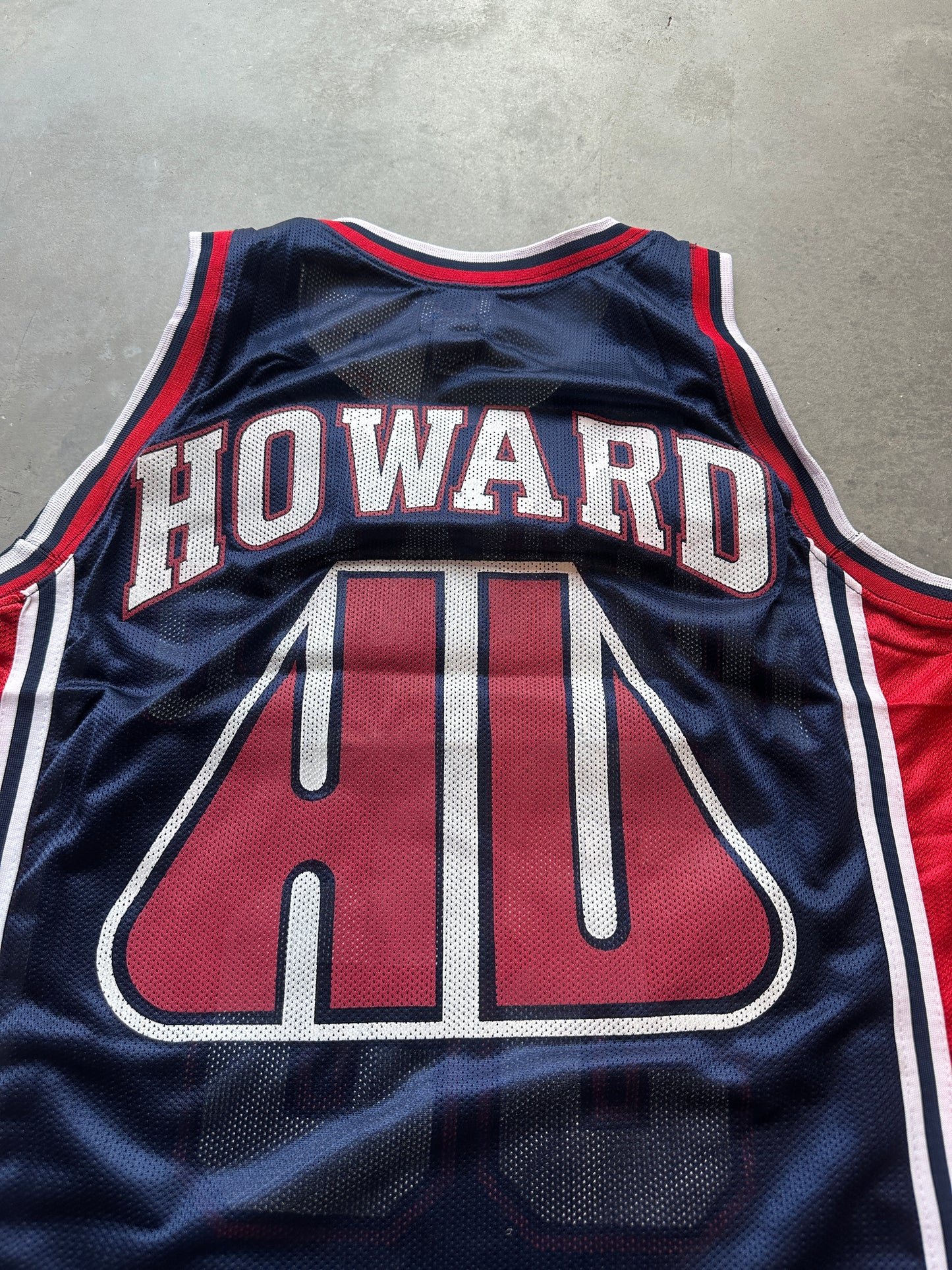 90's Howard University Bison Vintage HBCU College Basketball Jersey (Brand New-Large)