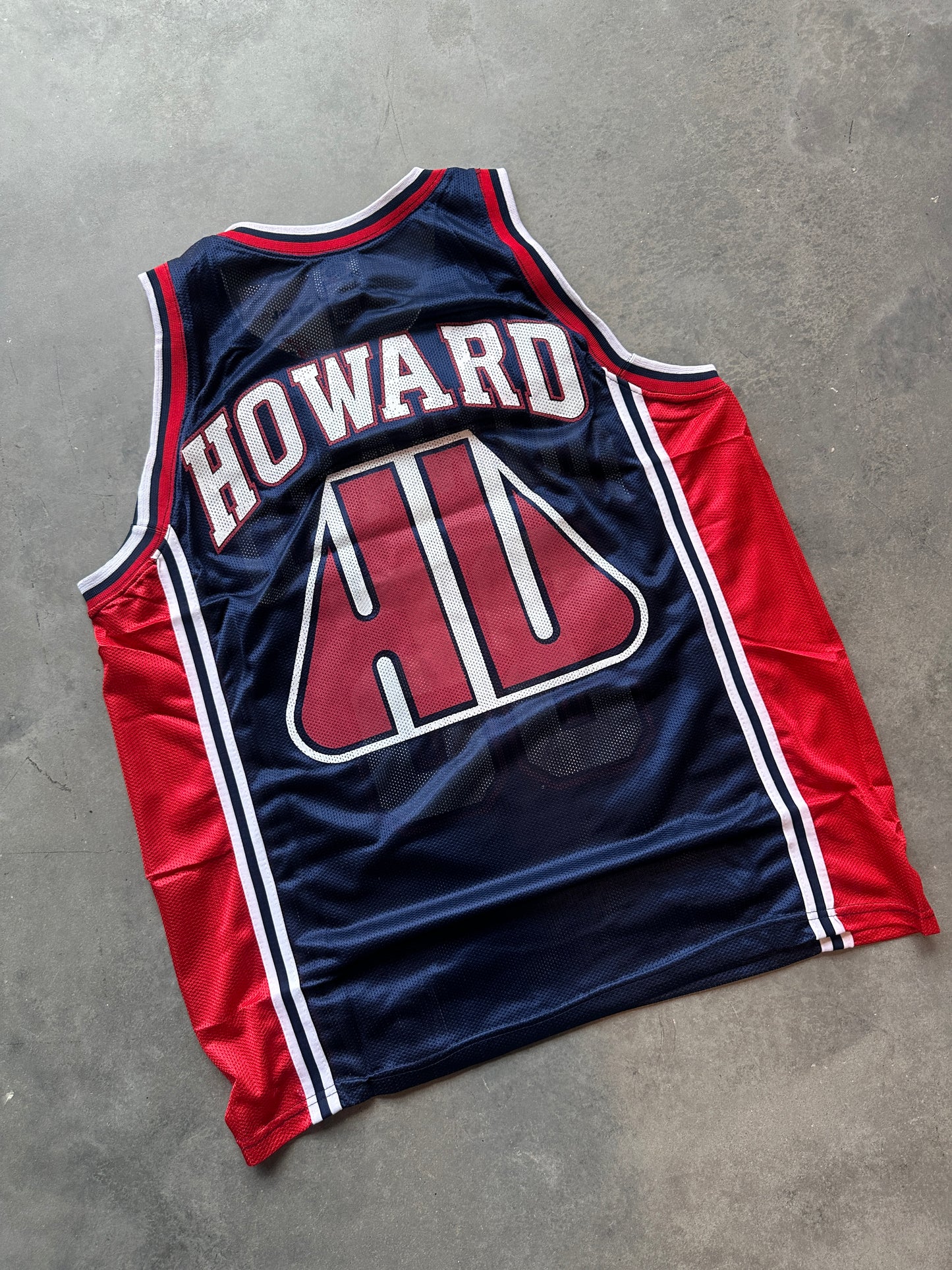 90's Howard University Bison Vintage HBCU College Basketball Jersey (Brand New-Large)