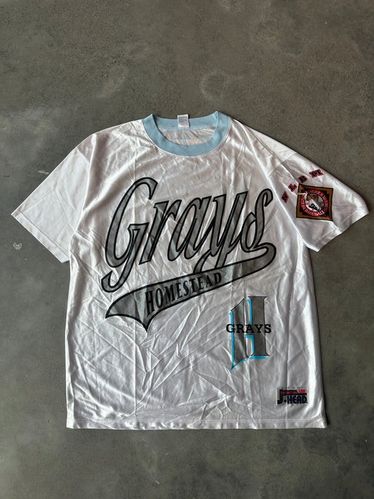 90's Homestead Grays Negro League Baseball Vintage Jersey Top (XXL)