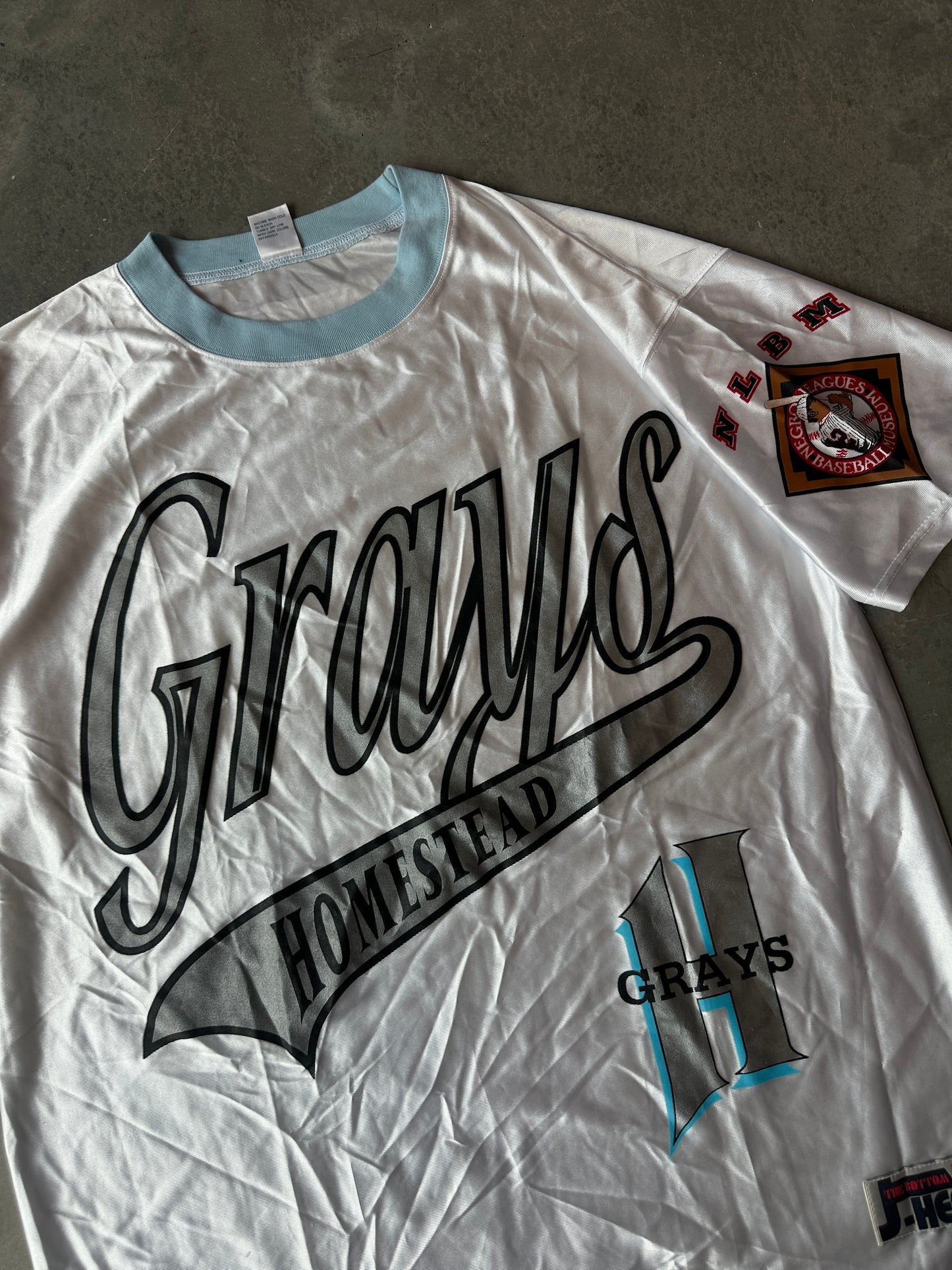 90's Homestead Grays Negro League Baseball Vintage Jersey Top (XXL)