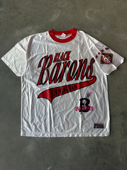 90's Birmingham Black Barons Negro League Baseball Vintage Jersey Top (XXL)