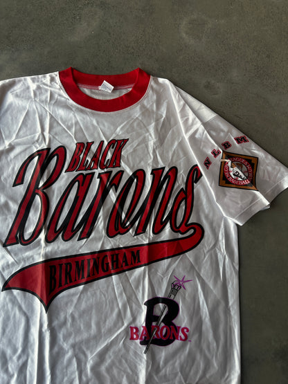 90's Birmingham Black Barons Negro League Baseball Vintage Jersey Top (XXL)