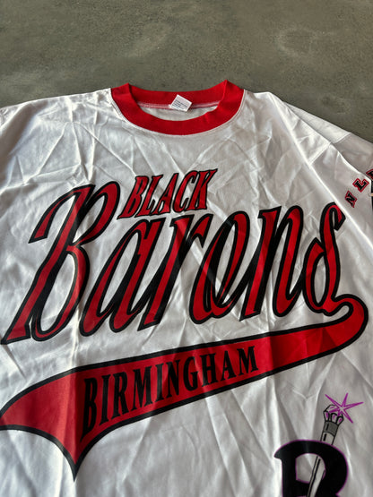 90's Birmingham Black Barons Negro League Baseball Vintage Jersey Top (XXL)