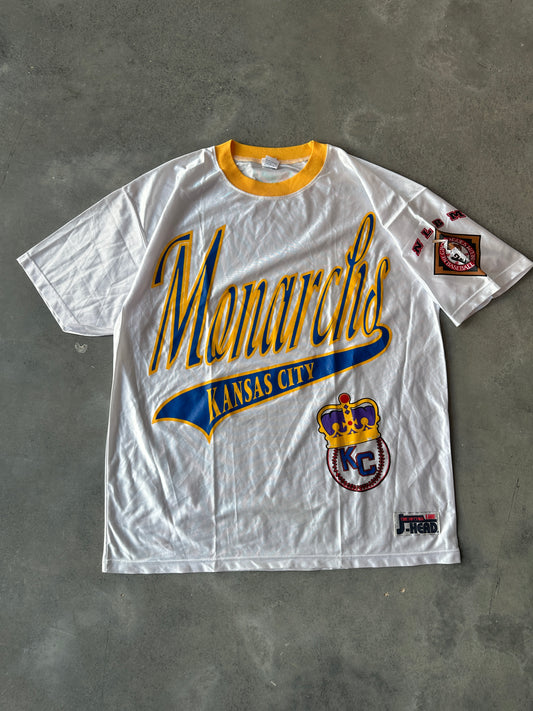 90's Kansas City Monarchs Negro League Baseball Vintage Jersey Top (XXL)