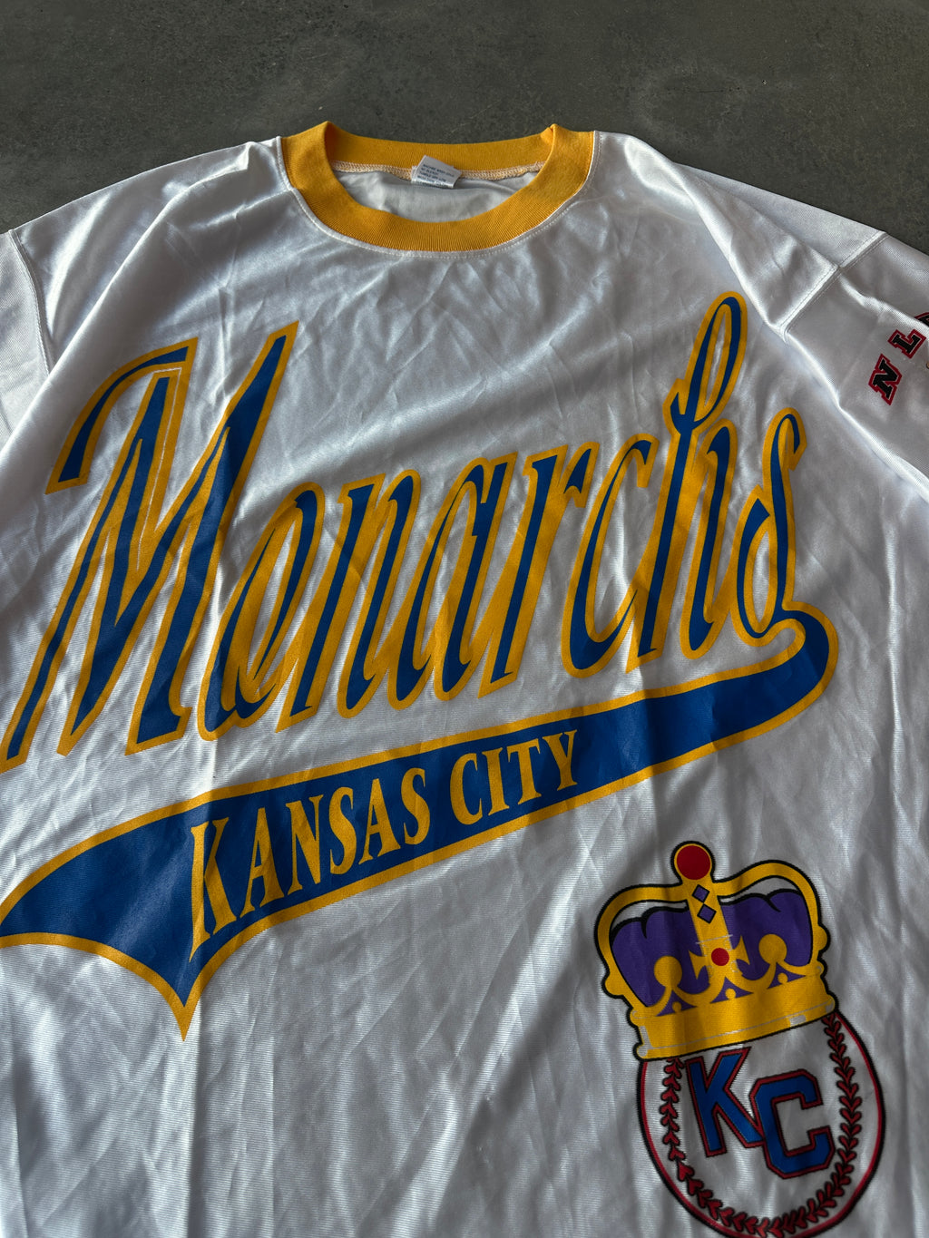 90's Kansas City Monarchs Negro League Baseball Vintage Jersey Top (XXL)