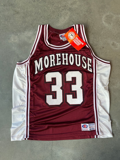 90's Morehouse College Maroon Tigers Vintage HBCU College Basketball Jersey (Brand New-XL)