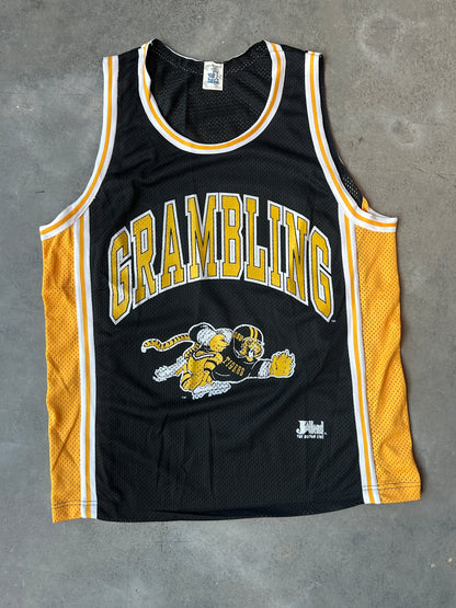 90's Grambling State University Tigers GSU Cartoon Tiger Vintage HBCU College Basketball Jersey (Brand New-XXL)