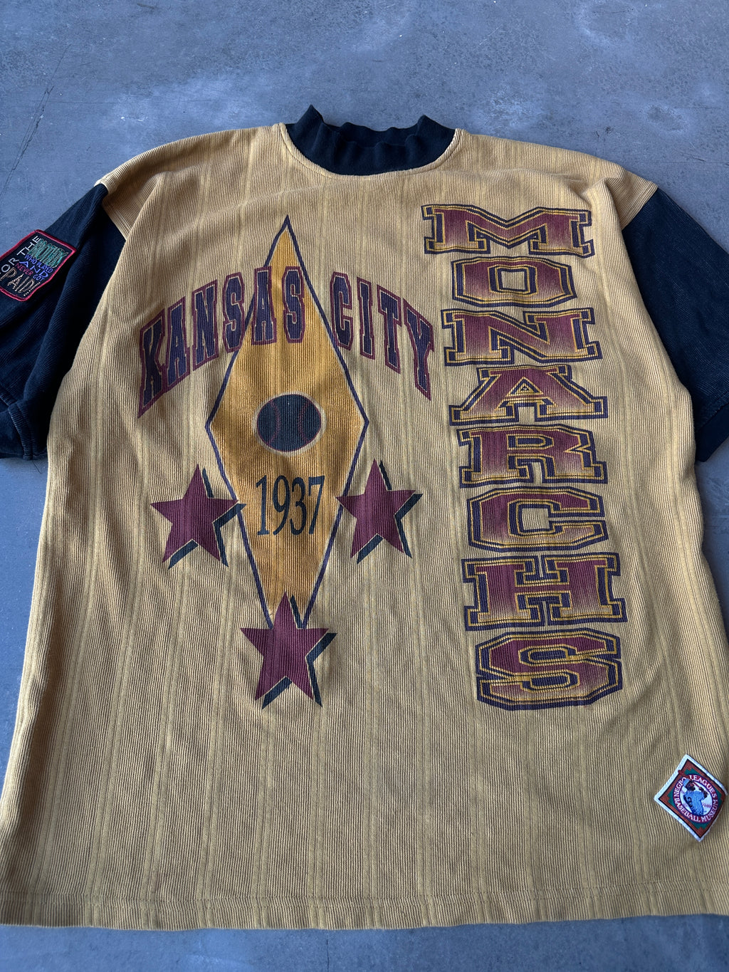 90's Kansas City Monarchs Negro League Baseball Heavyweight Vintage Tee (XXL)