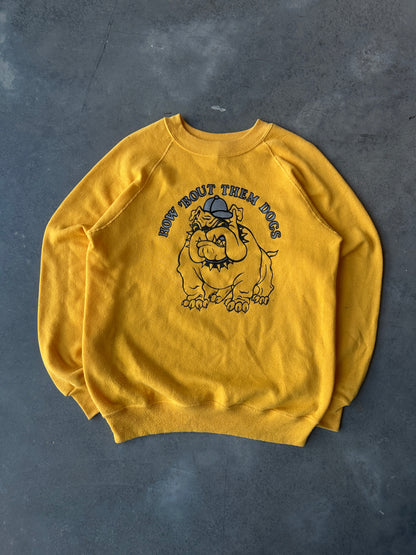 90's North Carolina A&T Aggies "How 'Bout Them Dogs" Vintage HBCU Crewneck Sweatshirt (Medium)